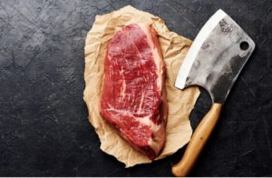 meat on cutting board