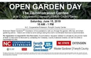 Open Garden Day 2019 Flyer