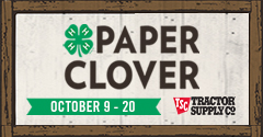 Paper Clover Campaign October 9-20