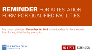graphic reminder for the attestation form due date