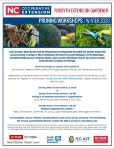 Winter 2020 pruning flyer
