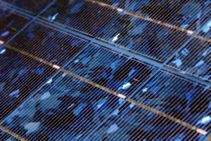 closeup image of solar PV panels