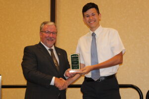 Nathan Patton with Dr. Mike Yoder