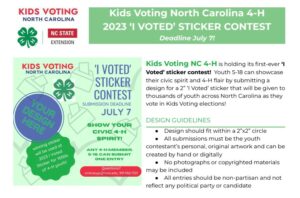 Kids voting sticker examples
