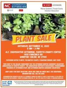 Fall plant sale flyer image
