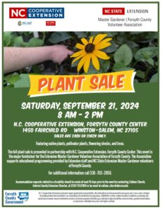 fall 2024 plant sale flyer